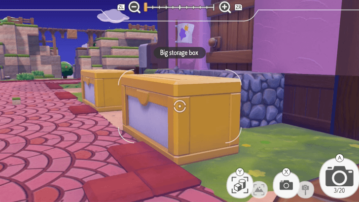 Taking a photo of the Big Storage Box