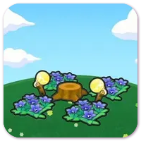 Flower garden stump stage