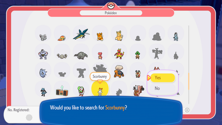 Use Search to Find Pokemon