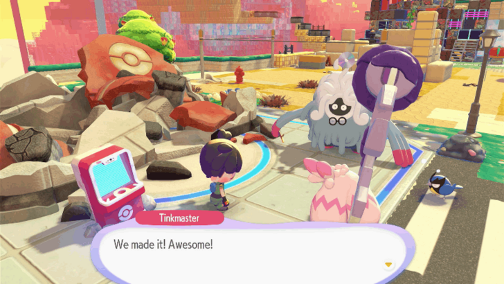 Take Tinkmaster to Professor Tangrowth