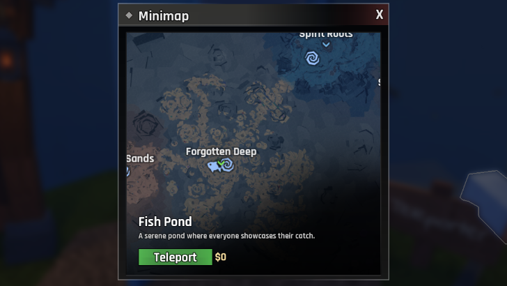 Abyss - Teleport to Fish Pond