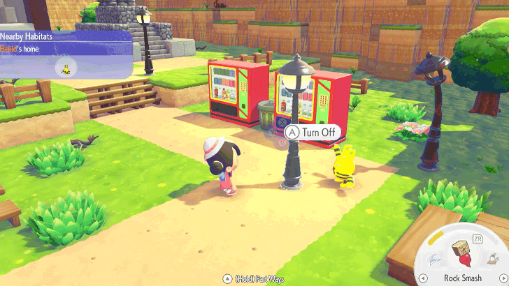 Pokopia - Lead Pokemon to an Item That Needs Electricity