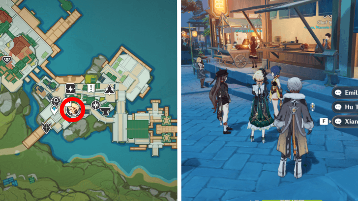 Genshin - 6.4 Emilie Anecdote in Liyue Harbor