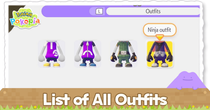 List of All Outfits