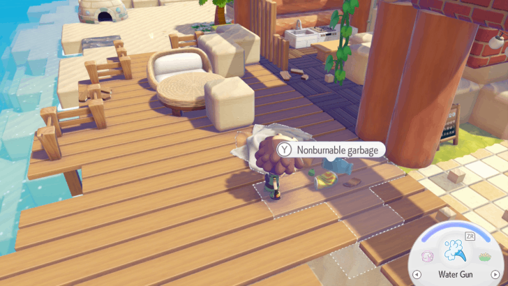 Nonburnable Garbage in Bleak Beach