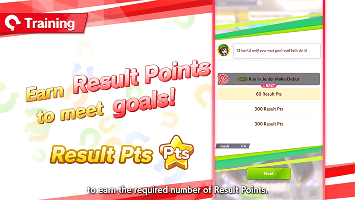 Trackblazer Result Point Goals