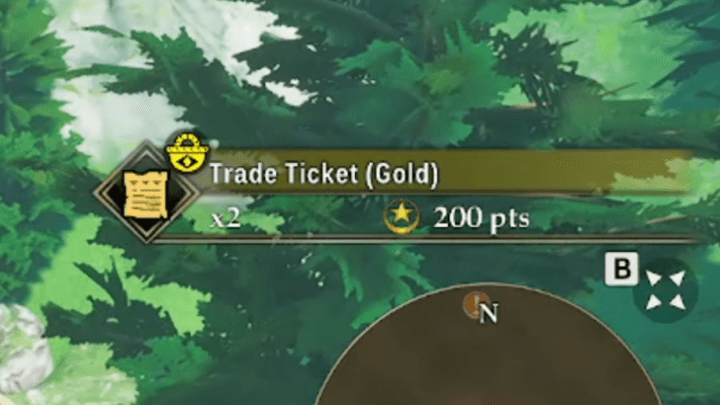 Trade Ticket Gold