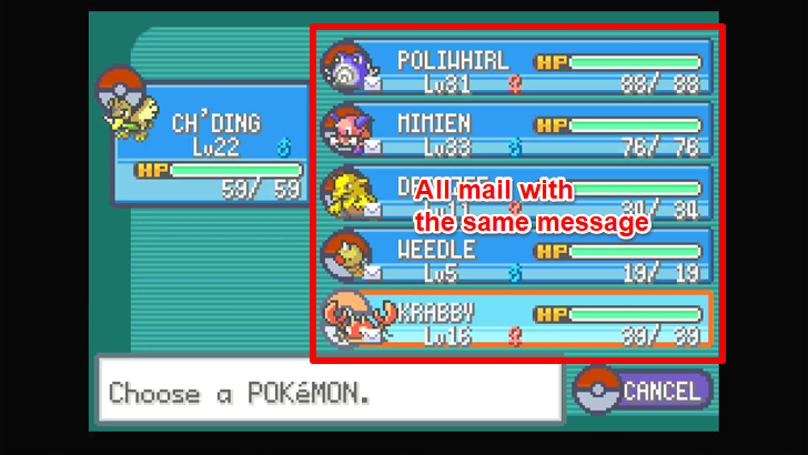 Full Party Holding Mail