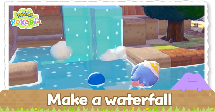 Pokemon Pokopia - Make a Waterfall