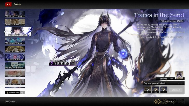 Traces in the Sand Event Page