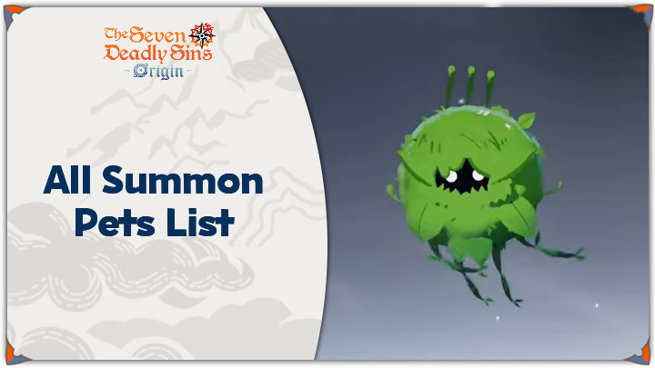 All Summon Pets List