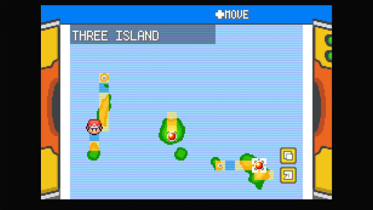 Three Island at Sevii Islands South of Kanto