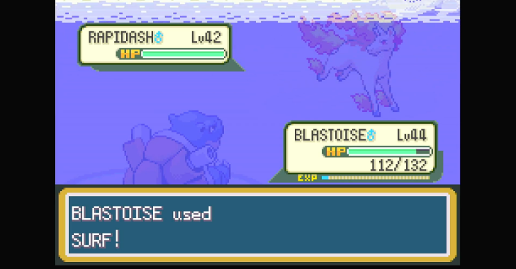 Teach Surf to a Water Type Pokemon