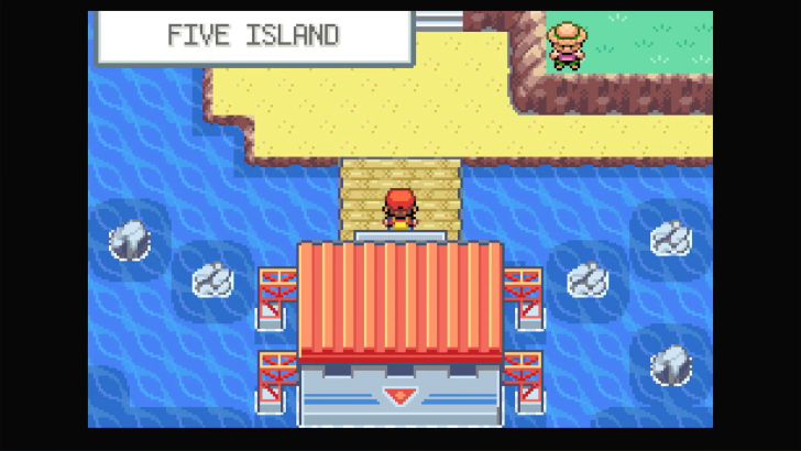 Arriving at Five Island