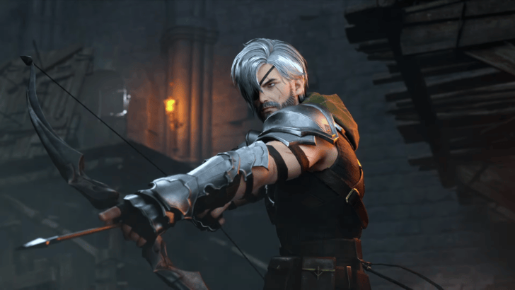 dungeon stalkers urud holding a bow