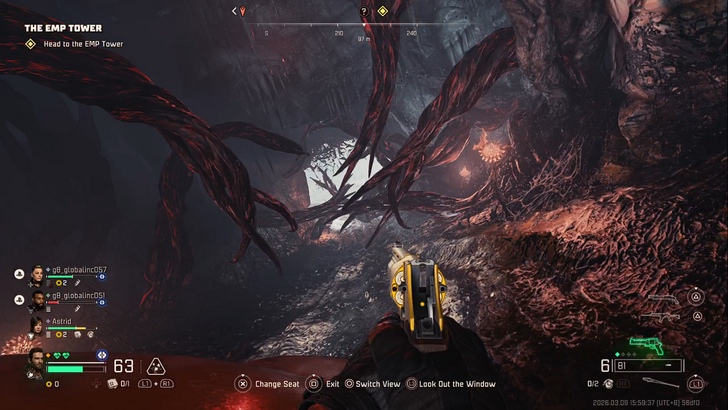 toxic commando tunnel filled with tendrils