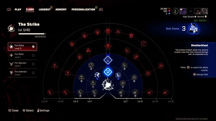 toxic commando class upgrade menu