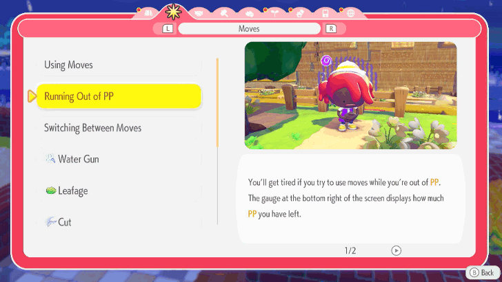 Pokopia - Transform Moves Uses PP