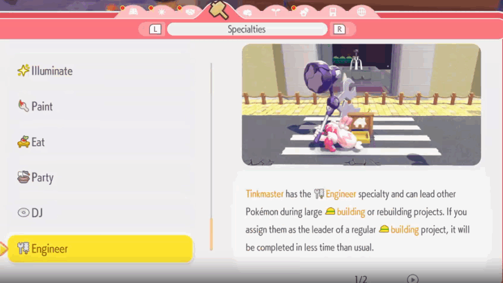 Pokopia - Shorten Construction Time