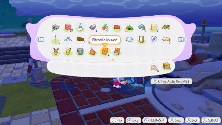 Pokemon Pokopia - Brick Roof