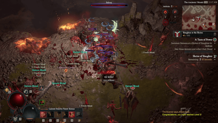 Activate a Shrine of Slaughter and Collect Demon Blood