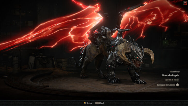 Serrat Mount and Armor