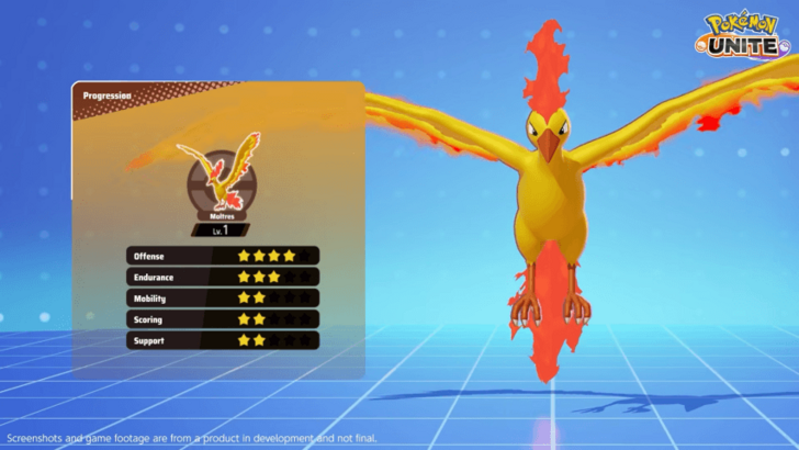 Pokemon UNITE - Moltres Stats
