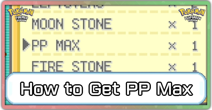 Pokemon FRLG - PP Max