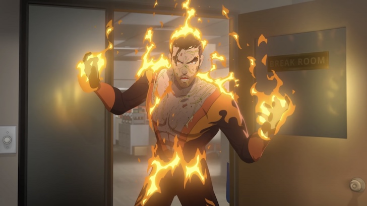 Flambae unleashing his powers