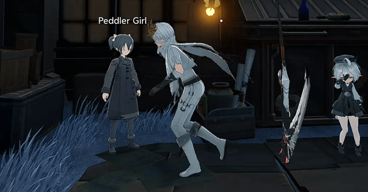 Lucky Coins Peddler Girl