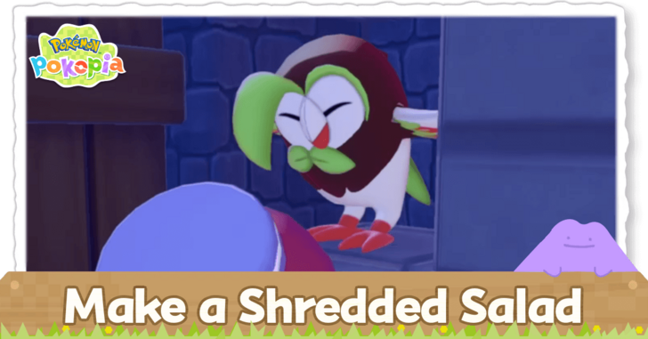 Pokemon Pokopia - Make a Shredded Salad