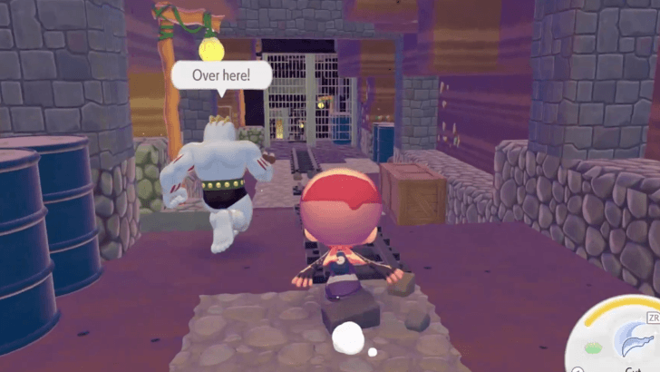 Machoke Leading to the Metal Fence