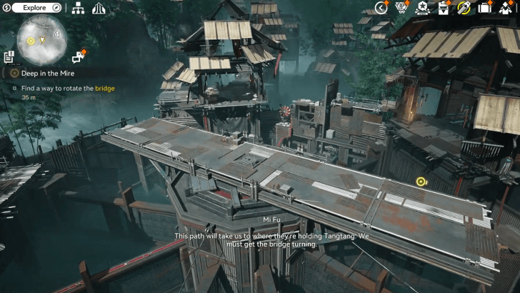 Find a Way to Rotate the Bridge