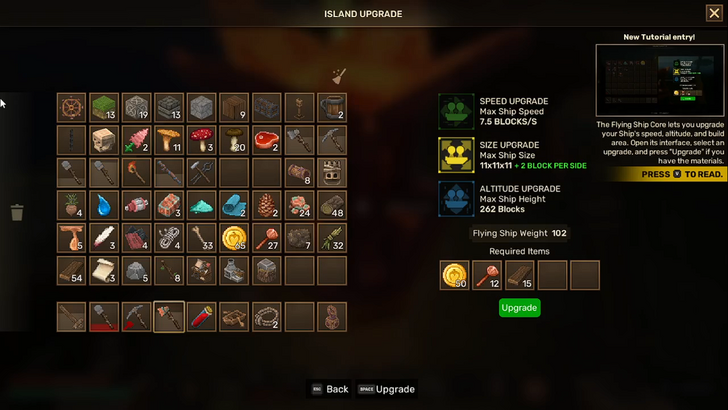 everwind inventory screen