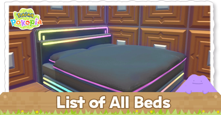 Pokemon Pokopia - List of All Beds