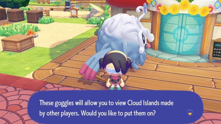 Putting on Mysterious Goggles