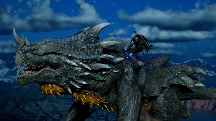 Crimson Desert Kliff Riding a Dragon