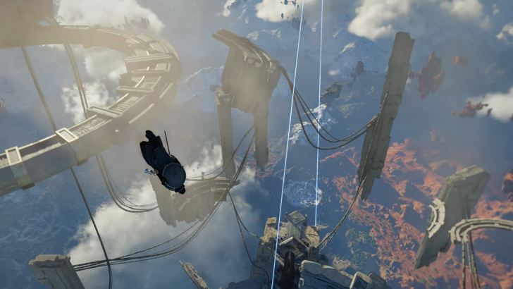 Crimson Desert Diving in the Air