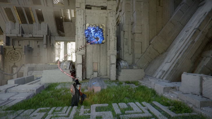 Crimson Desert Magnesis-like artifact letting Kliff move around a cosmic-looking cube