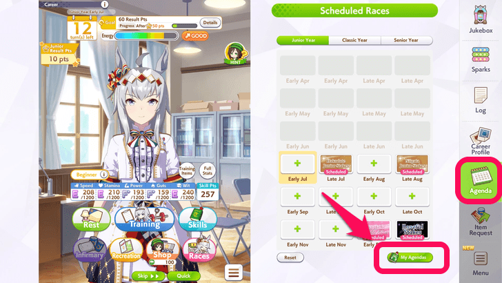 Umamusume Agenda Race Schedule