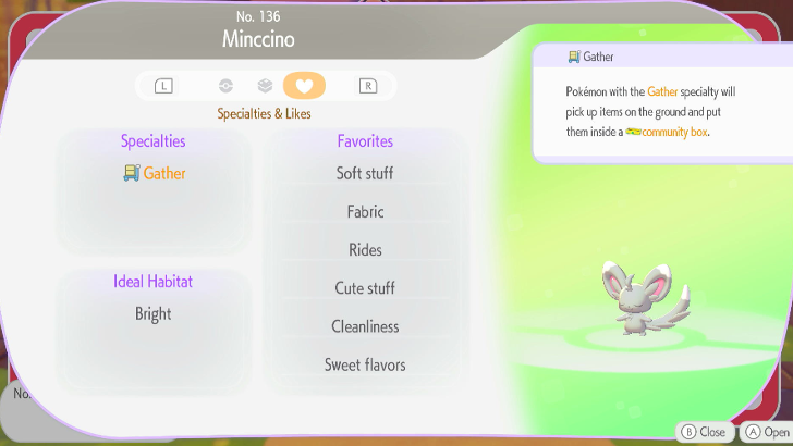 Pokopia - Pokemon With Gather Specialty