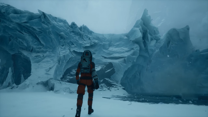 Aphelion frozen wasteland scene