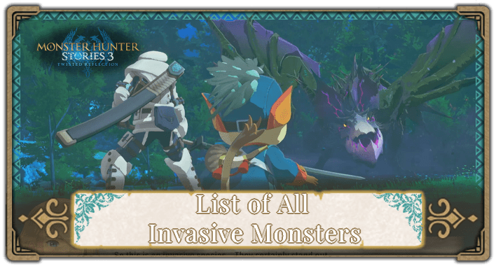 List of All Invasive Monsters Banner