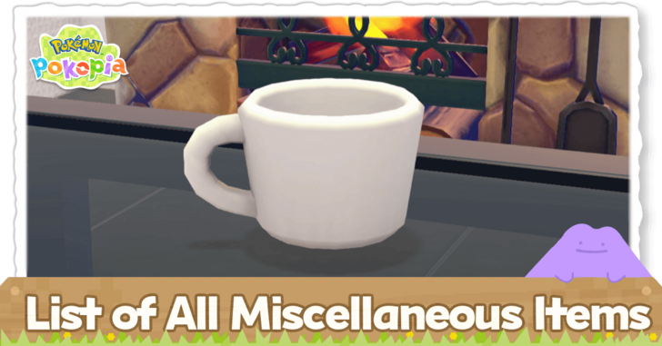 Pokemon Pokopia - Misc Items