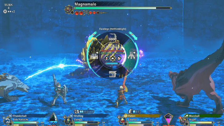 Aim to Break its Forelegs Head or Back