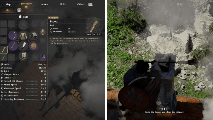 Broom Equipment Step