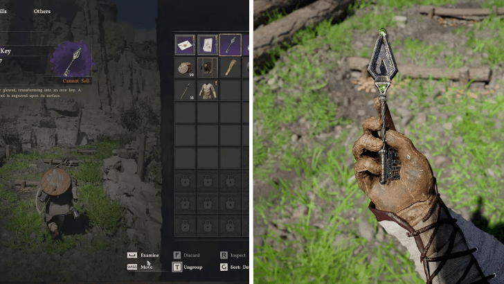 Inspect Engraved Key