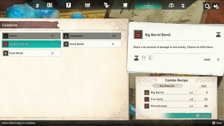 Big Barrel Bomb Item