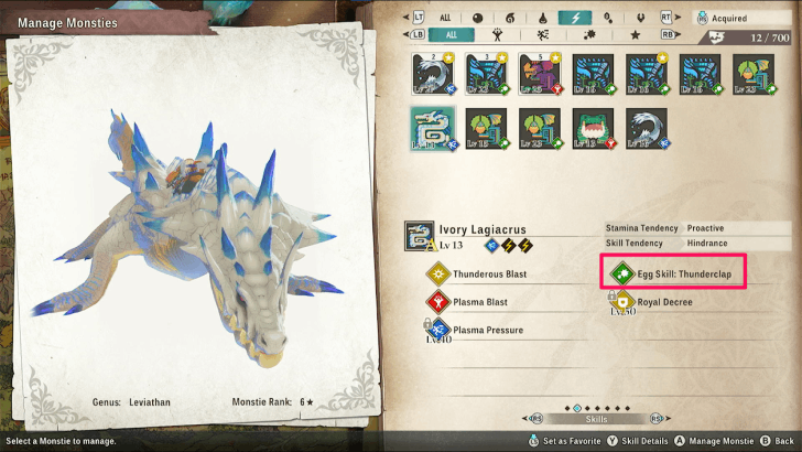 Ivory Lagiacrus Egg Skill