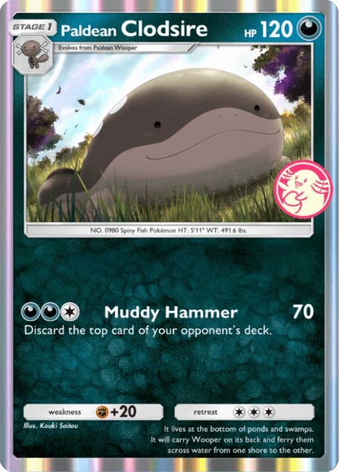 Pokemon TCG Pocket - P-B 040 Paldean Clodsire